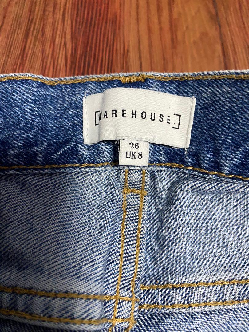 warehouse mom jeans