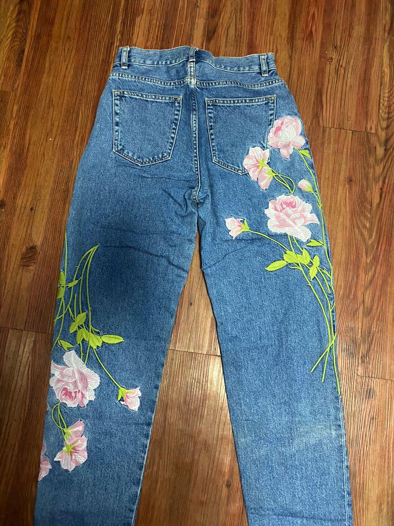 warehouse mom jeans