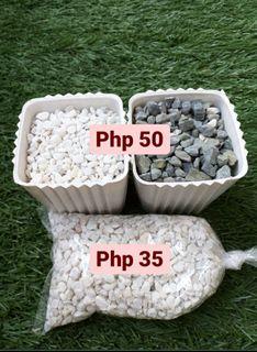White, Smooth Blue, Mix Grey White Marble Chips (Indoor plant, succulent and cactus)