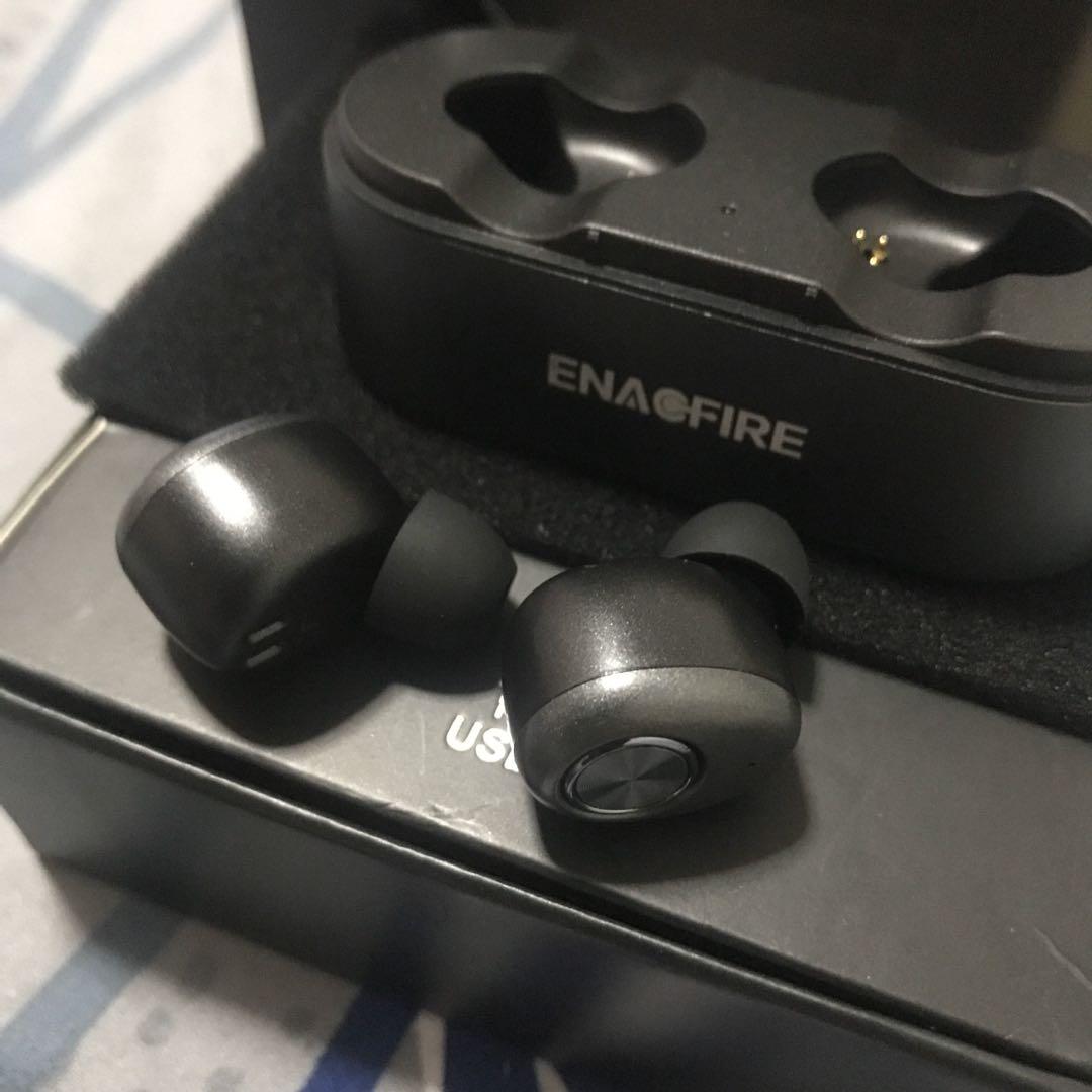 Enacfire e18 bluetooth 5.0 wireless headphones 15h playtime 3d stereo sound true wireless earphones earbuds with mic grey new arrivals