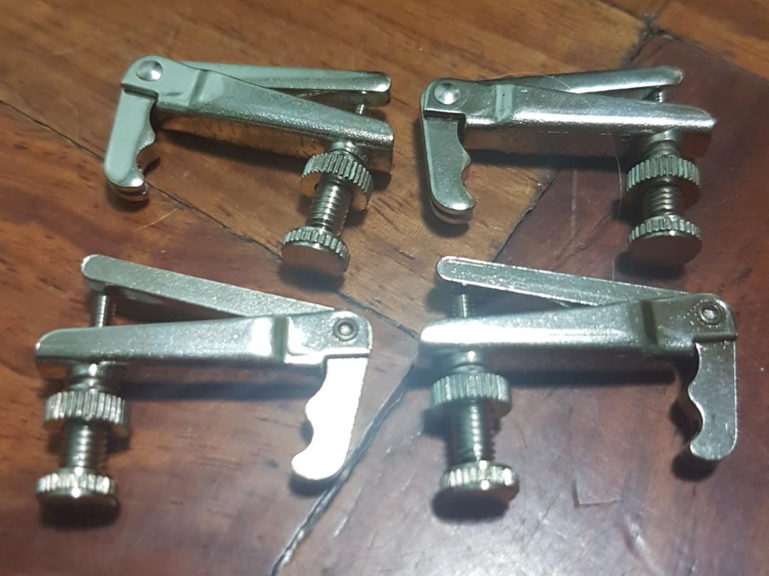 Wittner Violin Adjusters set of 4 (Category: Musical Instruments) located in Paranaque City. Submitted by sheragas (Listing ID 1008538746, Image 2). Description: String adjusters provide fine tuning adjustment of pitch. Double-prong, long lever string adjusters are probably the most common style. Select the wide versions (103W, or 3127W) for use with gut or synthetic core strings..