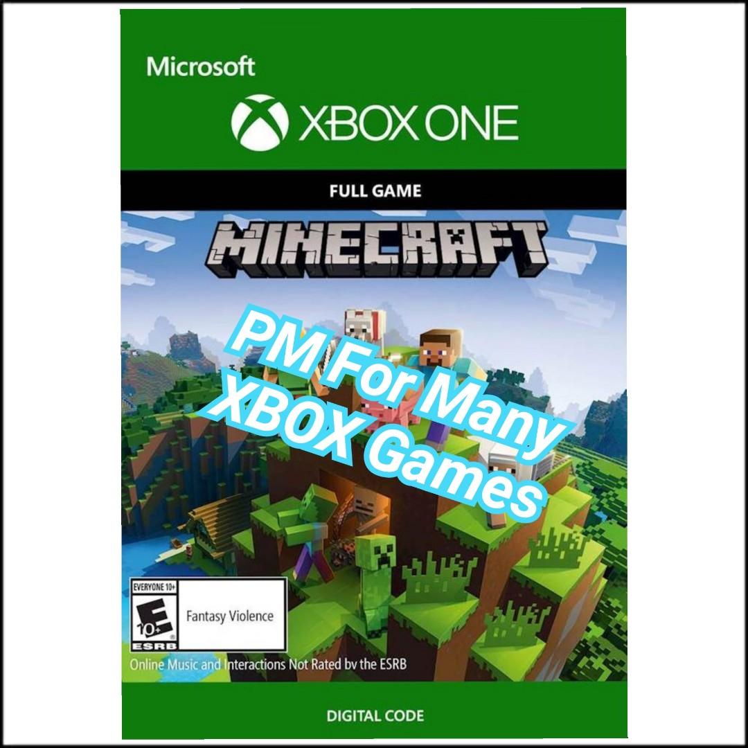 Xbox Minecraft Toys Games Video Gaming Video Games On Carousell