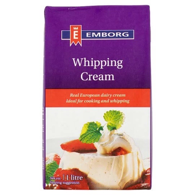 1L X 12 WHIPPED CREAM WHIPPING CREAM, Food & Drinks, Packaged