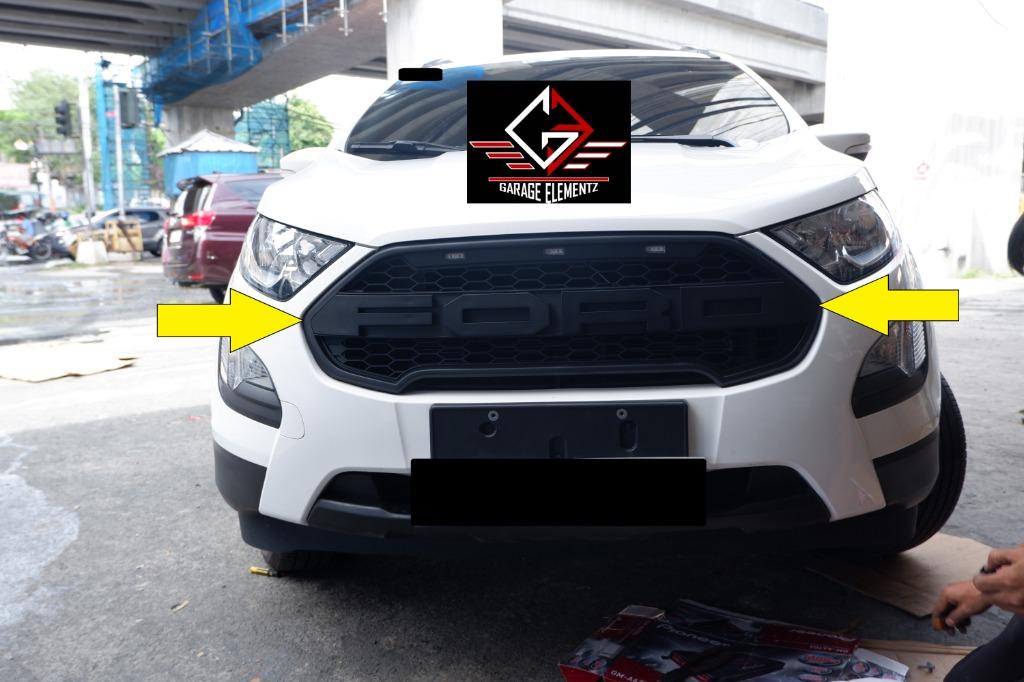 2019 to 2020 Ford Ecosport Raptor Front grill with led black, Car Parts