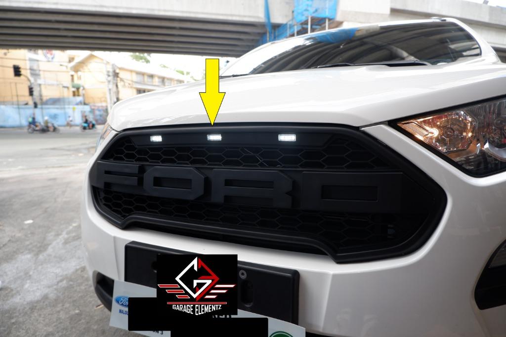 2019 to 2020 Ford Ecosport Raptor Front grill with led black, Car Parts