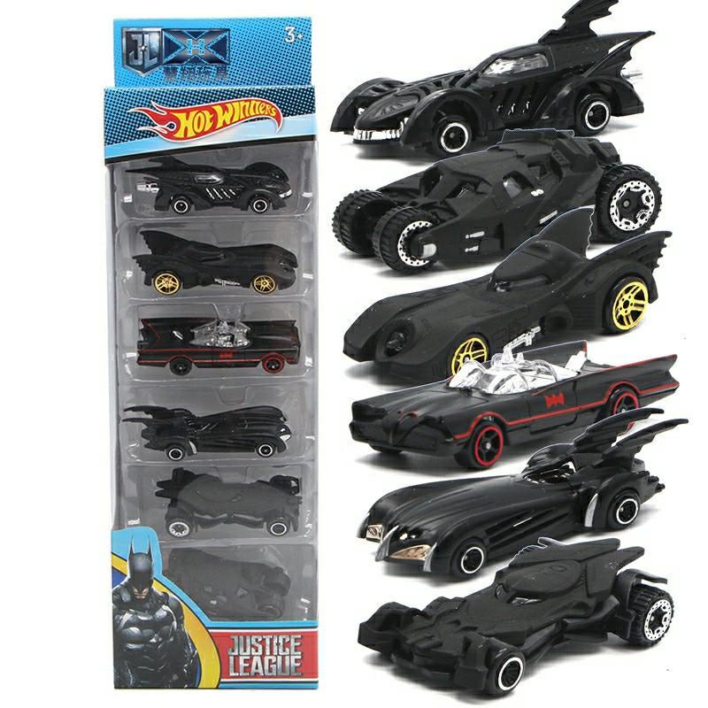 Hot Alloy Wheels Cars Set Comics Batman Batmobile Die-Cast Cars Toys Kids Gift