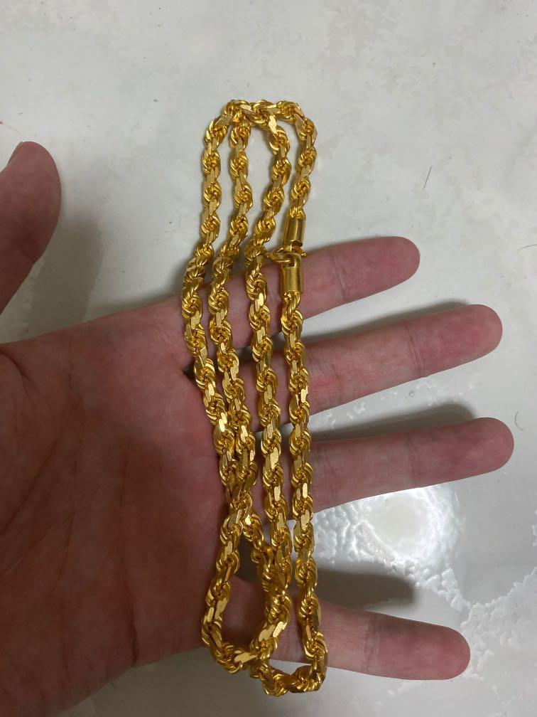 Second Hand 9ct Gold 18” Box Chain Necklace | RH Jewellers