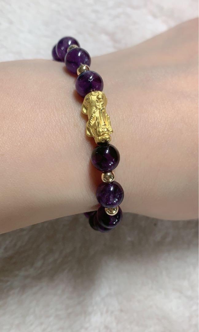 Amethyst pixiu bracelet deals