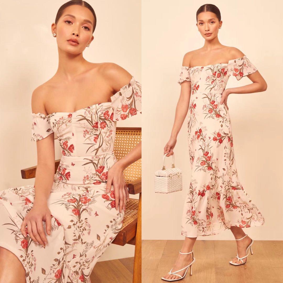 Reformation floral shop butterfly dress
