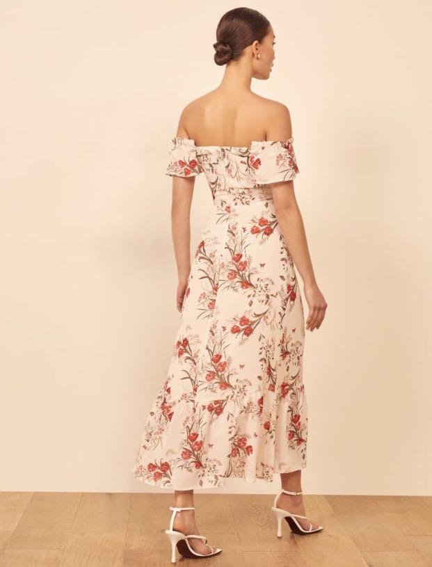 Reformation butterfly dress red sale