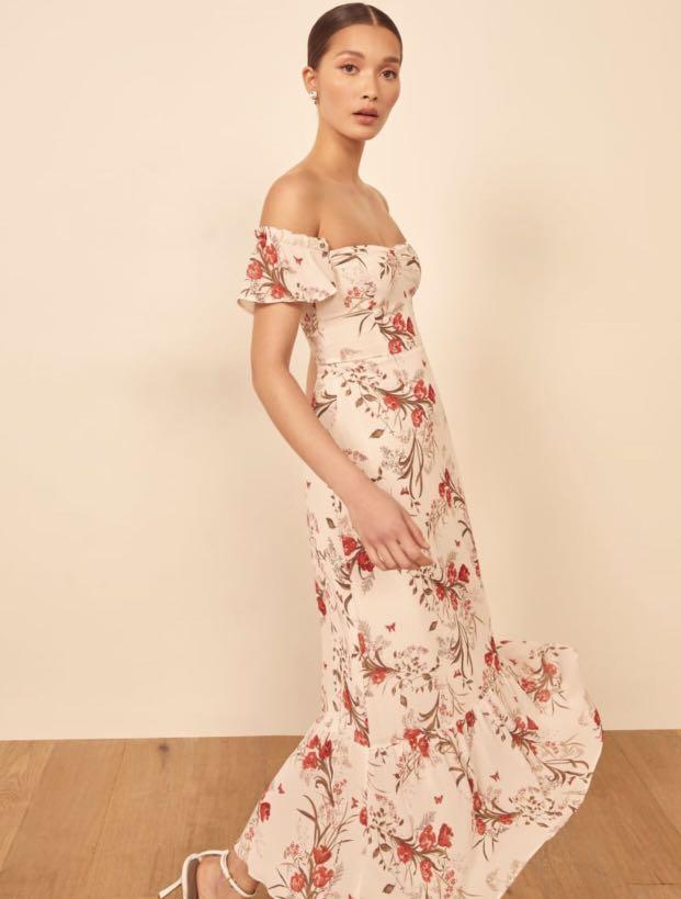 Butterfly midi dress reformation on sale
