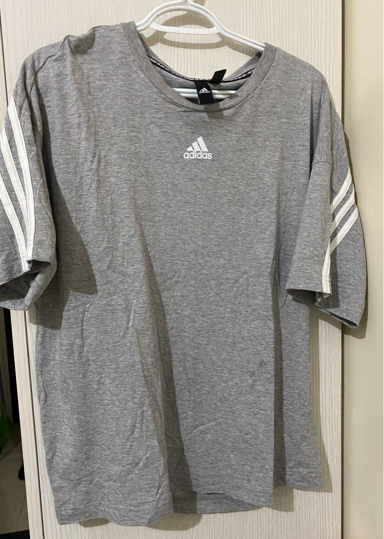 silver adidas shirt