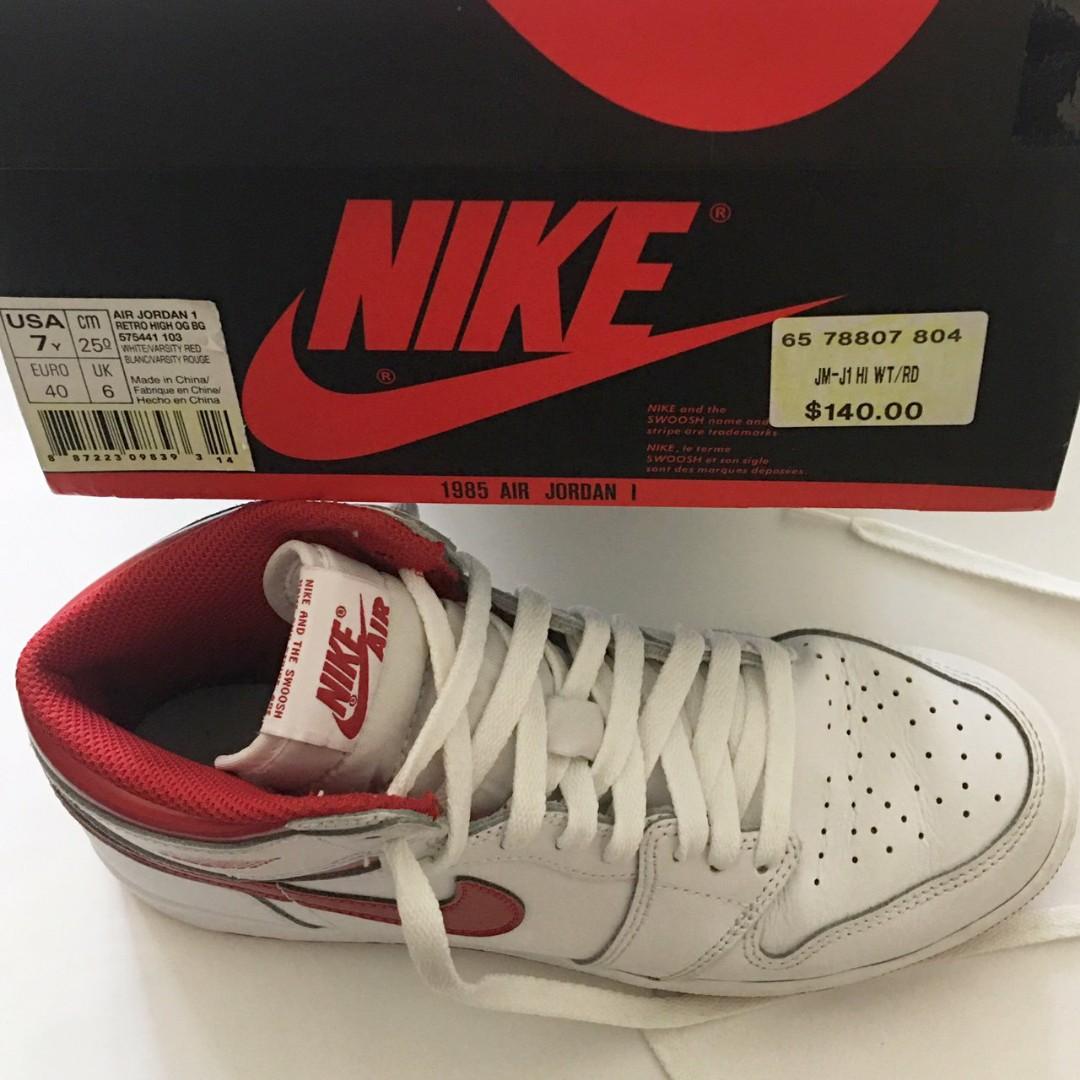 Jordan retro 1 metallic red store