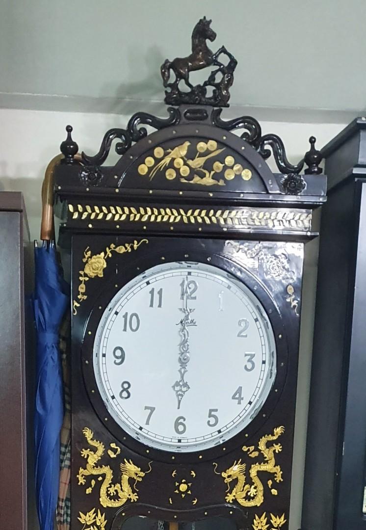 Moathe Antique 7ft Moathe Grandfather Clock, Furniture & Home Living ...