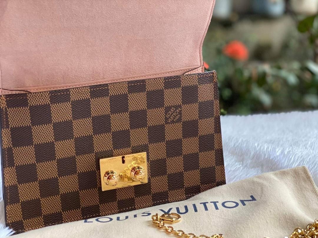 Authentic Louis Vuitton Croisette Chain Wallet, Luxury, Bags