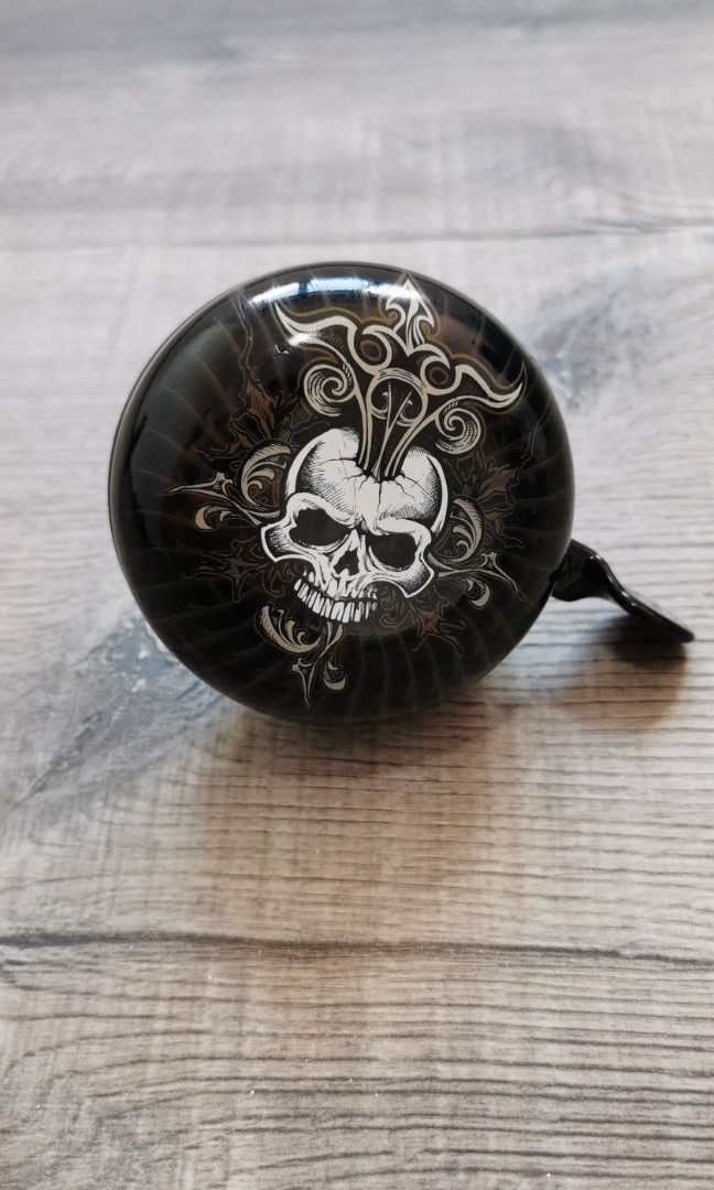 skull bicycle bell