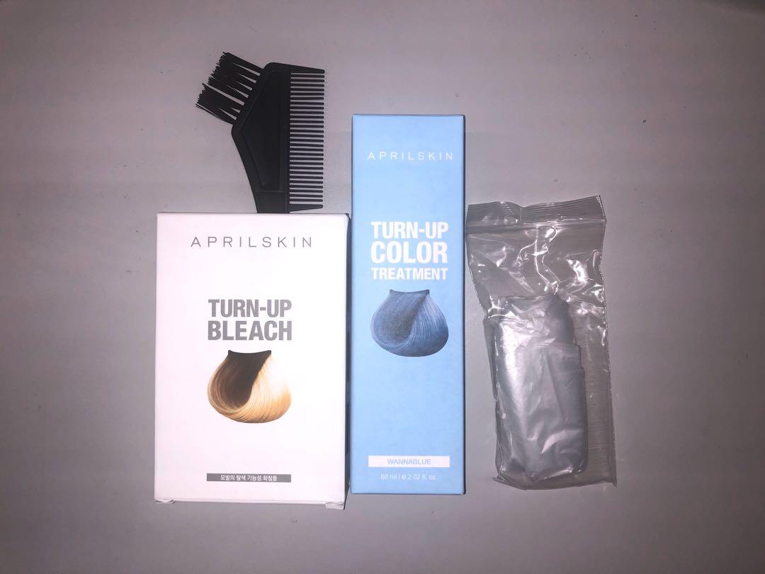 Bundle Aprilskin Turn Up Color Blue And Bleach Health Beauty Hair Care On Carousell