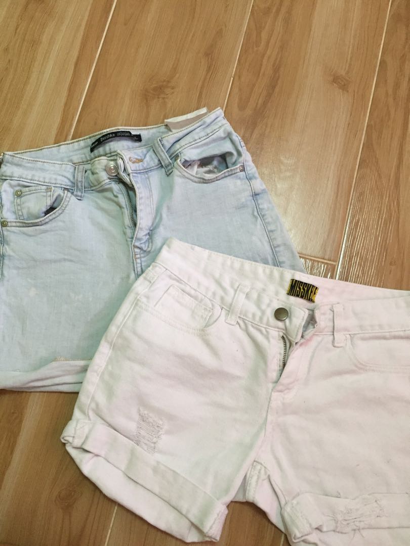 denim shorts bershka