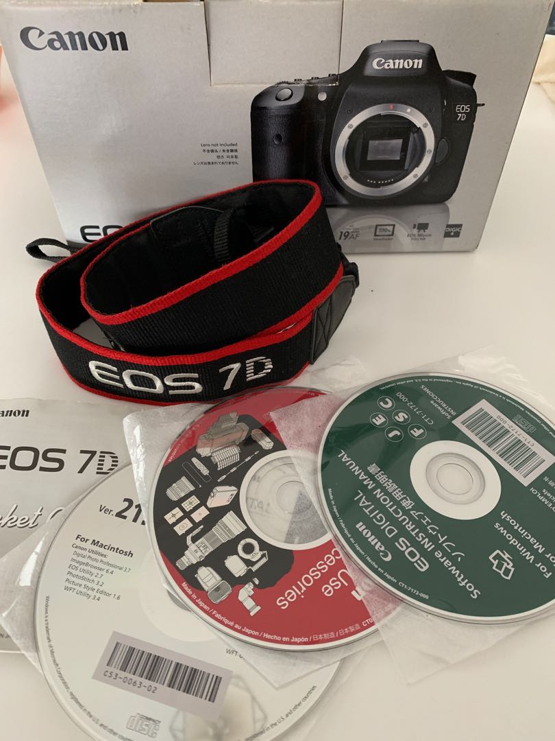 Canon 7d Eos Crop Body Efs Dlsr Digital Mk Mark 1 Camera Photography Cameras Dslr On Carousell