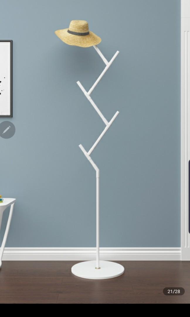Cost Hat Clothes Rack Stand In White Furniture Others On Carousell