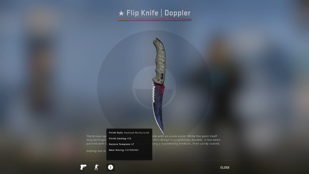 Csgo Flip Knife Doppler P1 Factory New Csgo Knives Csgo Knife Skin Toys Games Video Gaming In Game Products On Carousell