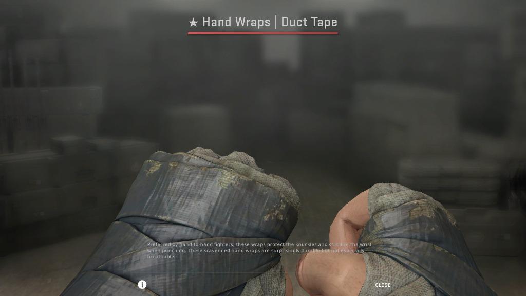 CSGO Hand Wraps Duct Tape (FieldTested) _csgo gloves, Video Gaming