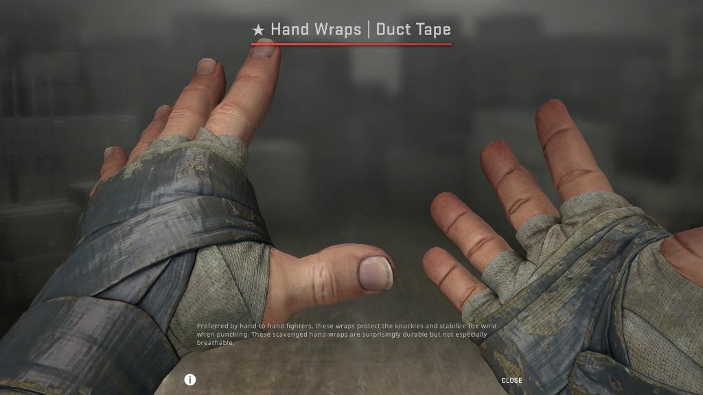 CSGO Hand Wraps Duct Tape (FieldTested) _csgo gloves, Video Gaming