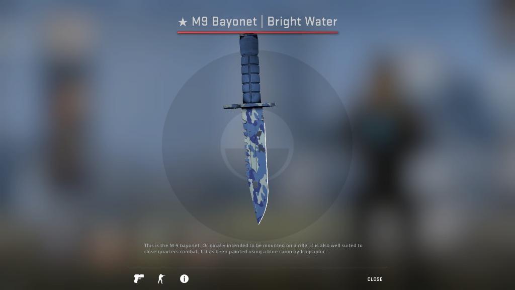 CSGO M9 Bright Water (Minimal Wear) _csgo knives _csgo knife