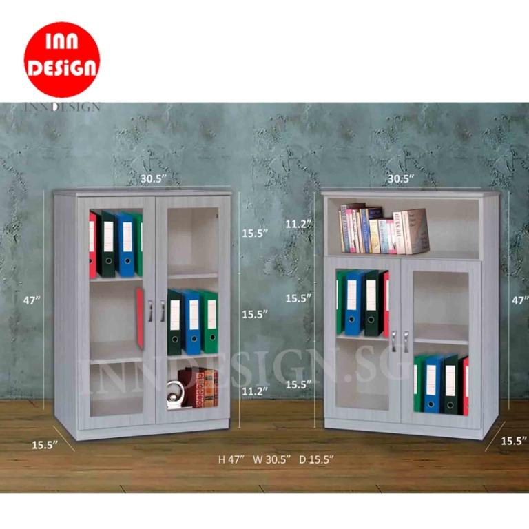 Deliver Within 2 Days 2 Doors File Cabinet Bookshelf Furniture Shelves Drawers On Carousell