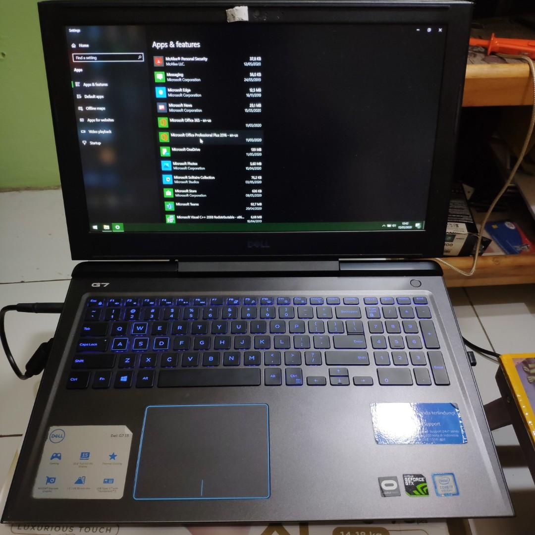 Dell G7 15 7588 1060 Ti Second Elektronik Komputer Laptop Di Carousell