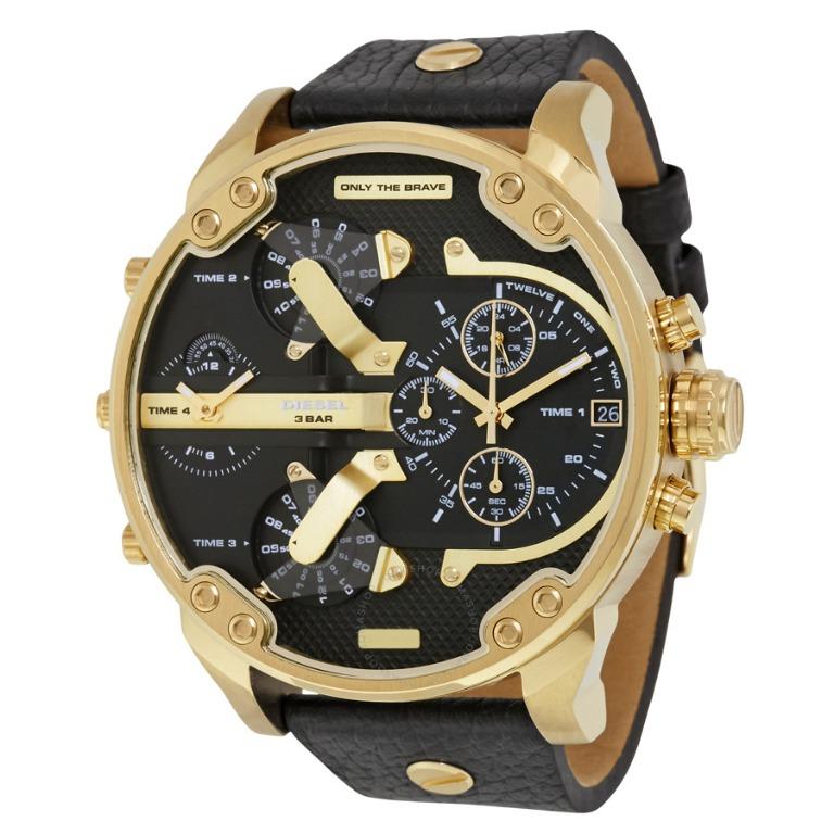 Diesel Mr Daddy 2 0 Black Dial Men S Chronograph Watch Dz7371 Men S Fashion Watches On Carousell