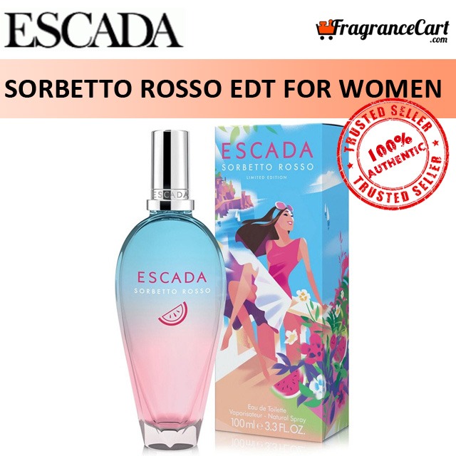 Escada sorbetto rosso eau de 2025 toilette spray by escada stores