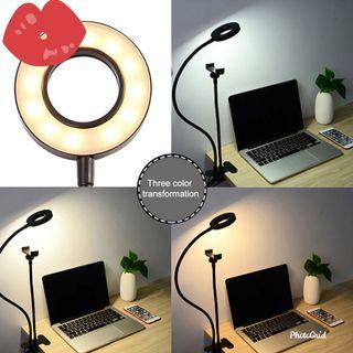 🙋‍♀️Flexible Arm Selfie Clip Stand Ring Fill Light with Mobile Phone Holder🙋‍♀️