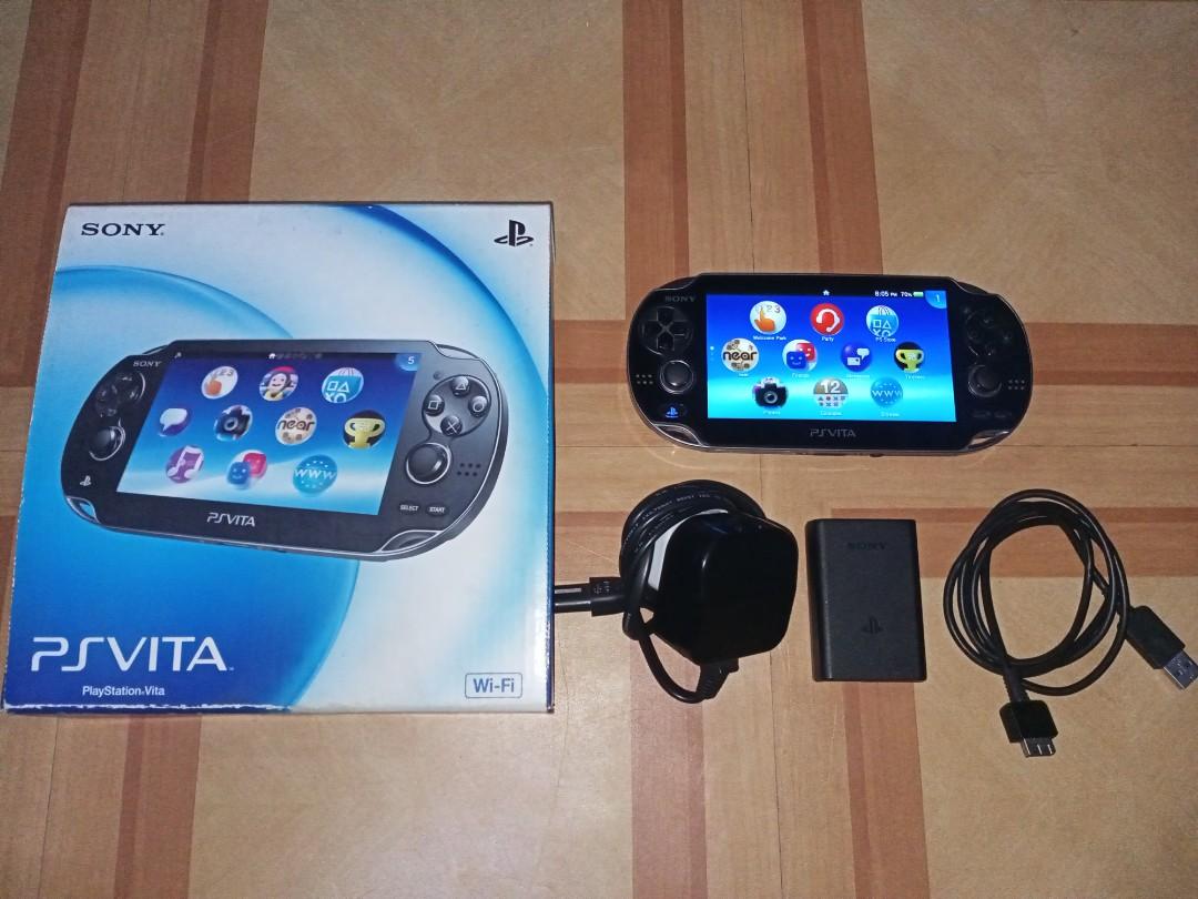 For Sale Swap 2nd Hand Ps Vita Phat Black 8gb 3.65 H Encore
