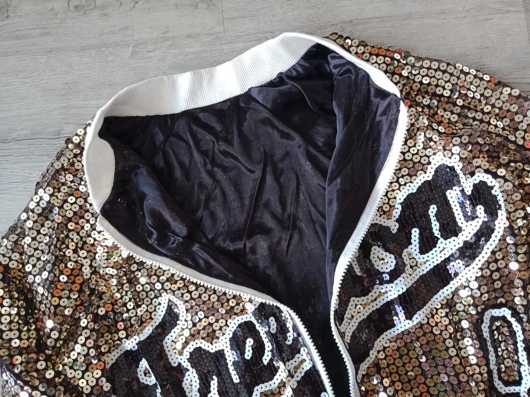 Glittery jackets top
