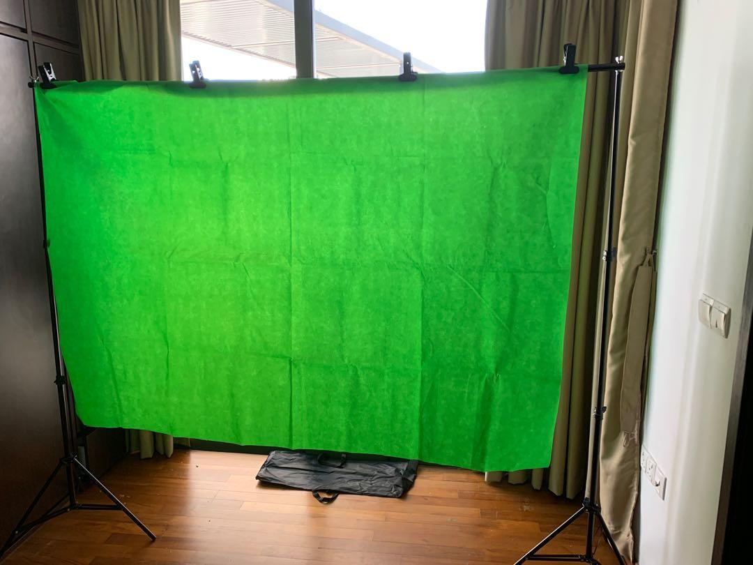 Green Screen for Zoom!, Photography, Video Cameras on Carousell