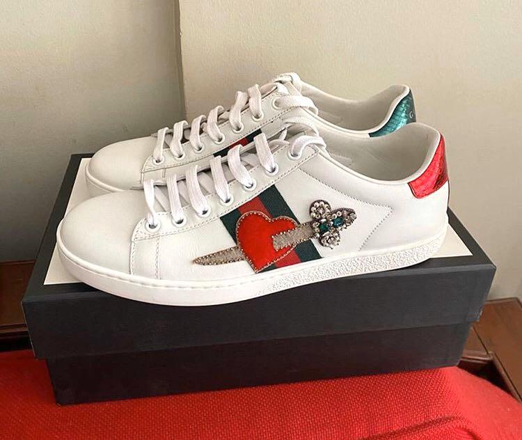 Gucci ace heart store