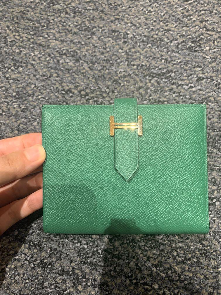 Hermes wallet sale green