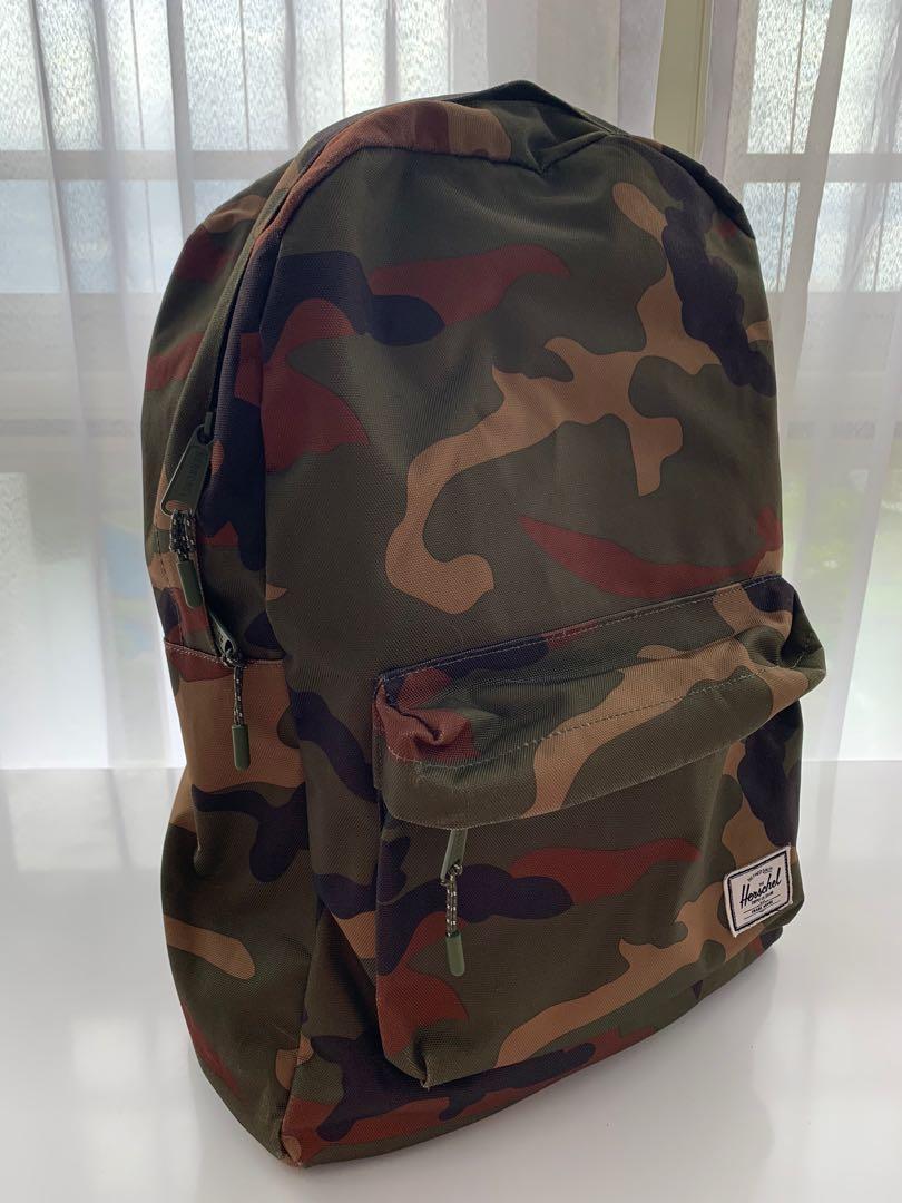 army print backpack
