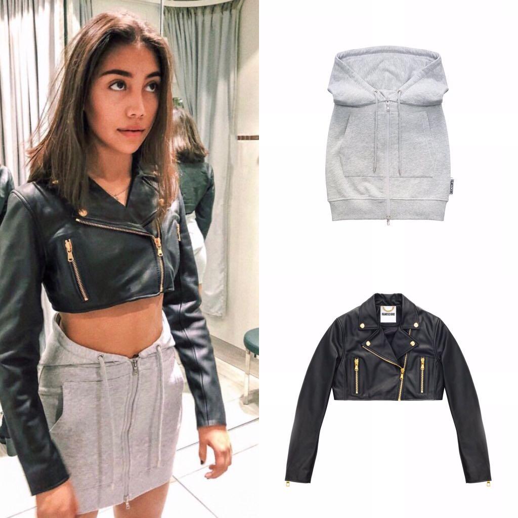 h&m moschino skirt with hood