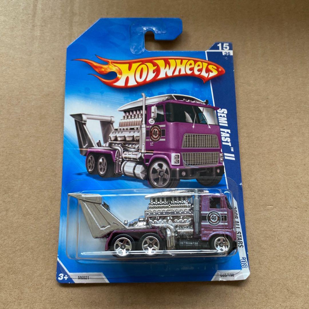 Hot Wheels Semi Fast 2 II Purple Racing Truck, Hobbies & Toys