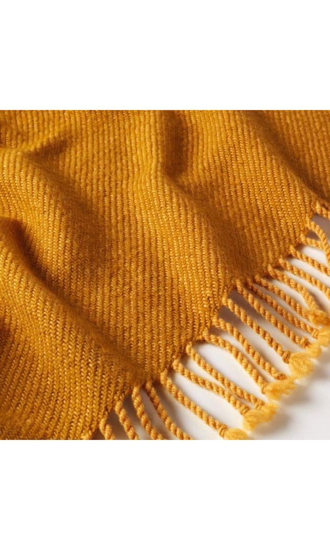 Ikea Mustard Throw Or Blanket Home Furniture Home Decor On Carousell