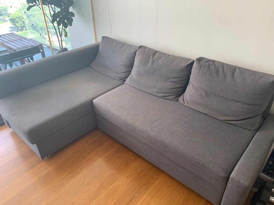 IKEA sofa bed stains visible, Furniture, Sofas on Carousell