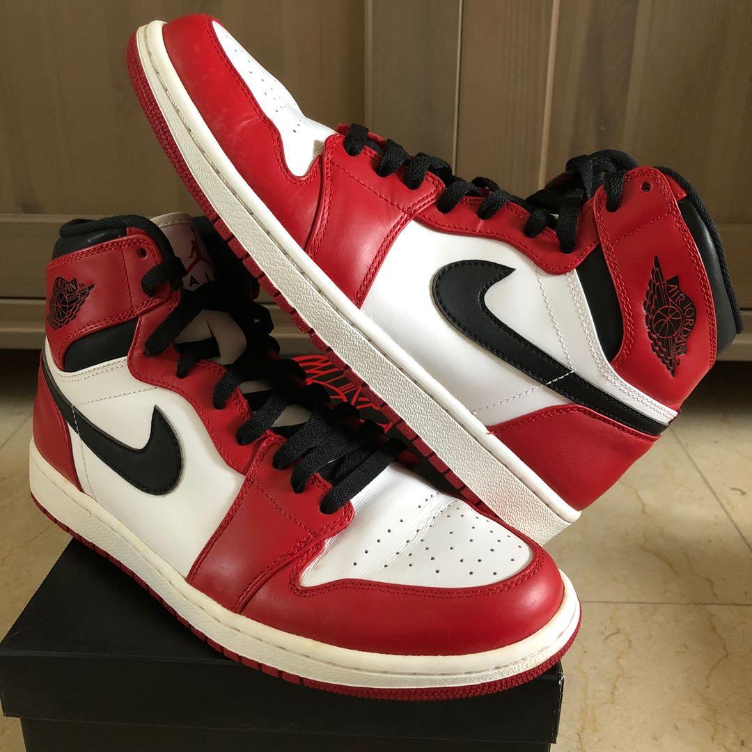 Air jordan 1 retro chicago 2013 mens sneakers outlet size 8