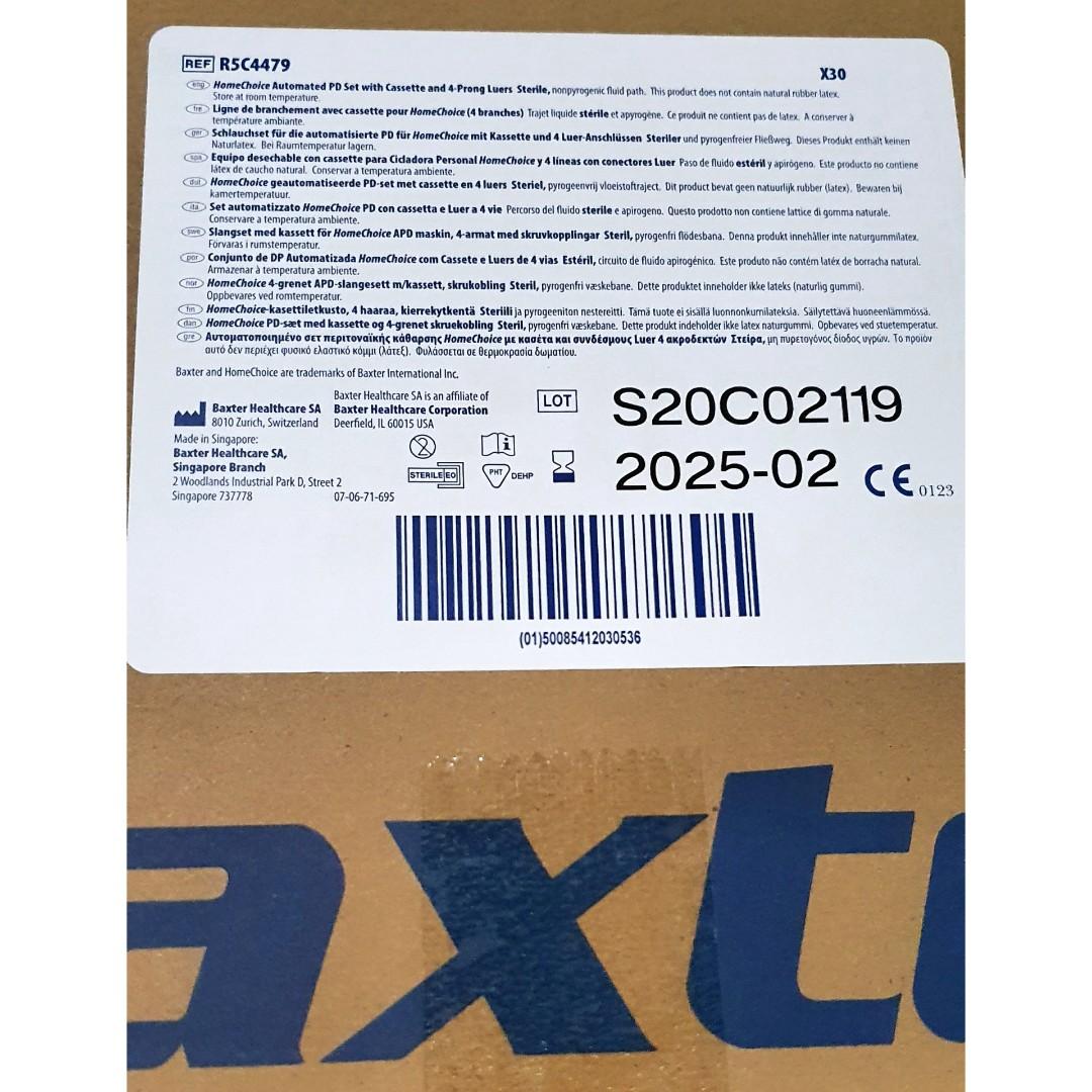 Kidney Dialysis Baxter Peritoneal Dialysis PD Solutions, Everything