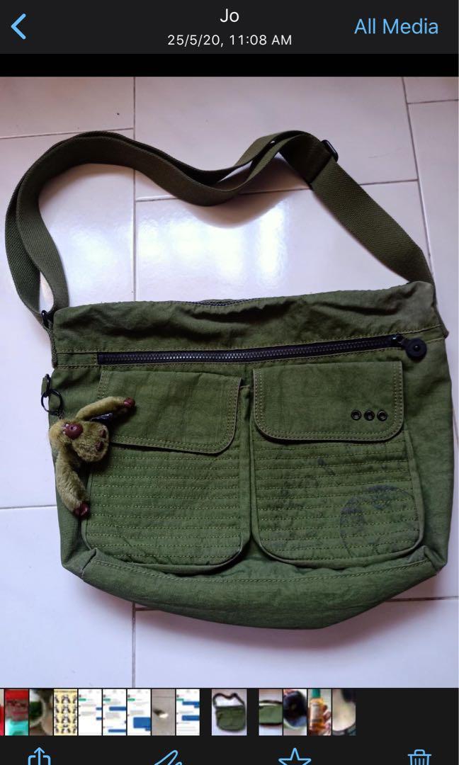 green kipling bag