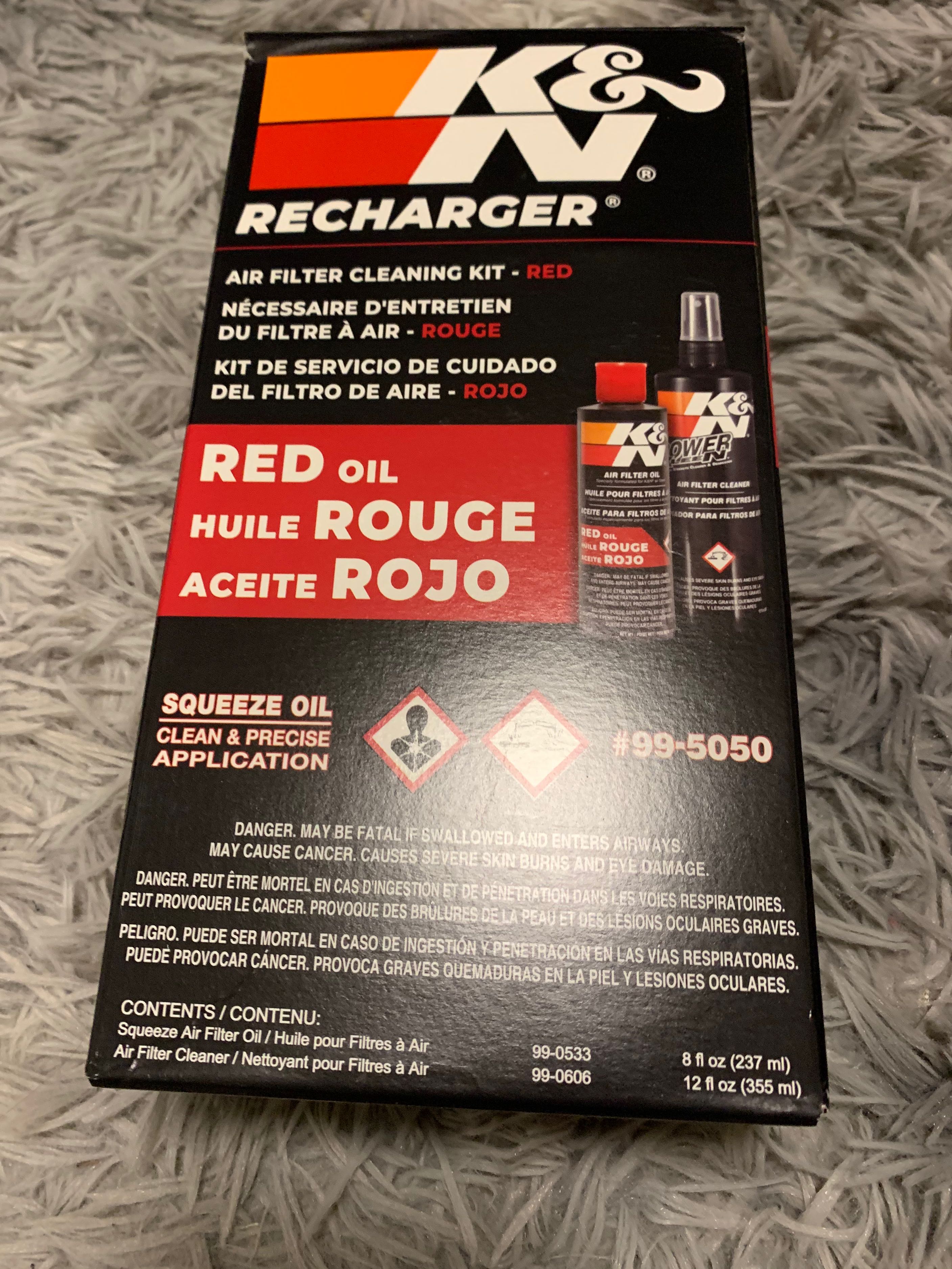 K&N Recharger Air Filter Cleaning Kit, Car Accessories, Accessories on