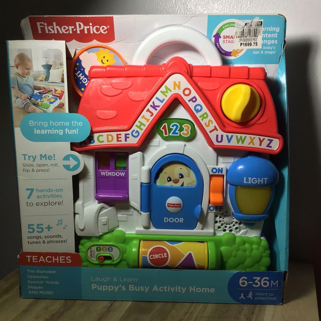 fisher price laugh and learn puppy's busy activity home