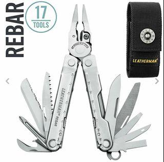 Leatherman Rebar 17 in 1 Stainless Multitools with Latest Nylon Sheath EDC (Made in USA) Gerber SOG Kershaw Kizer Victorinox Maglite Maxpedition CRKT BUCK TOPS Ontario OKC KABAR Esee