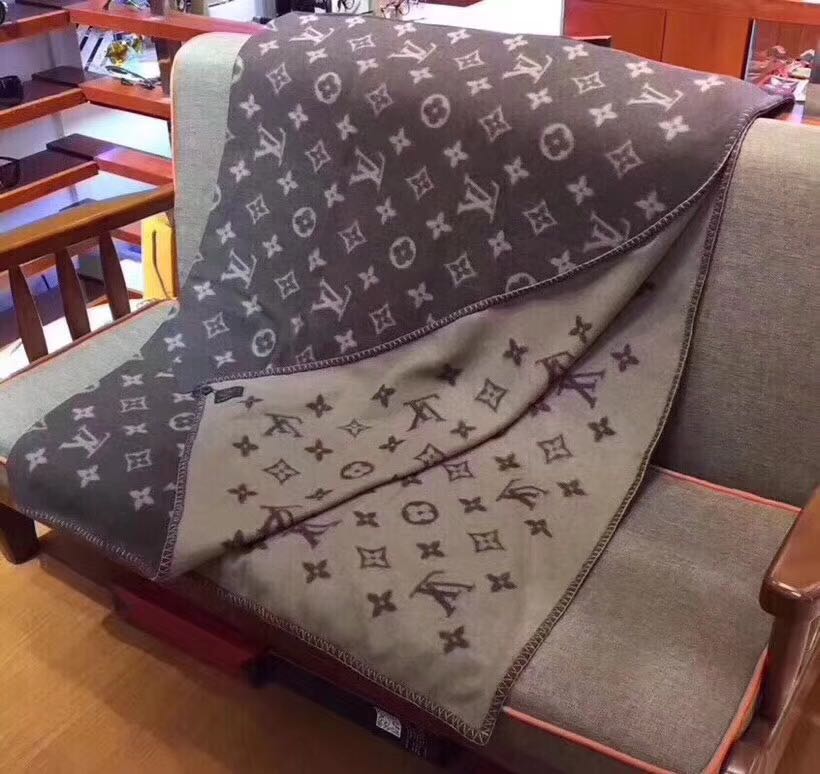 Louis Vuitton Neo Monogram Blanket Brown in Wool/Cashmere - GB